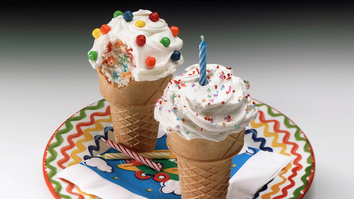 Frosted Cupcake Cones