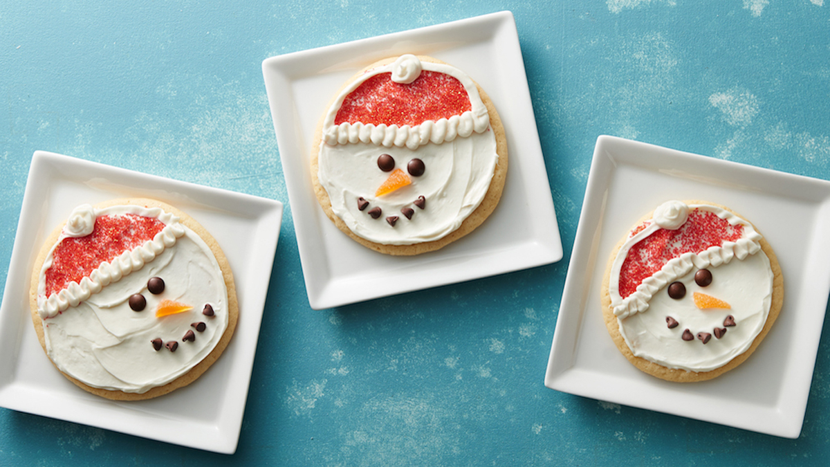 Cute Snowman Cookies