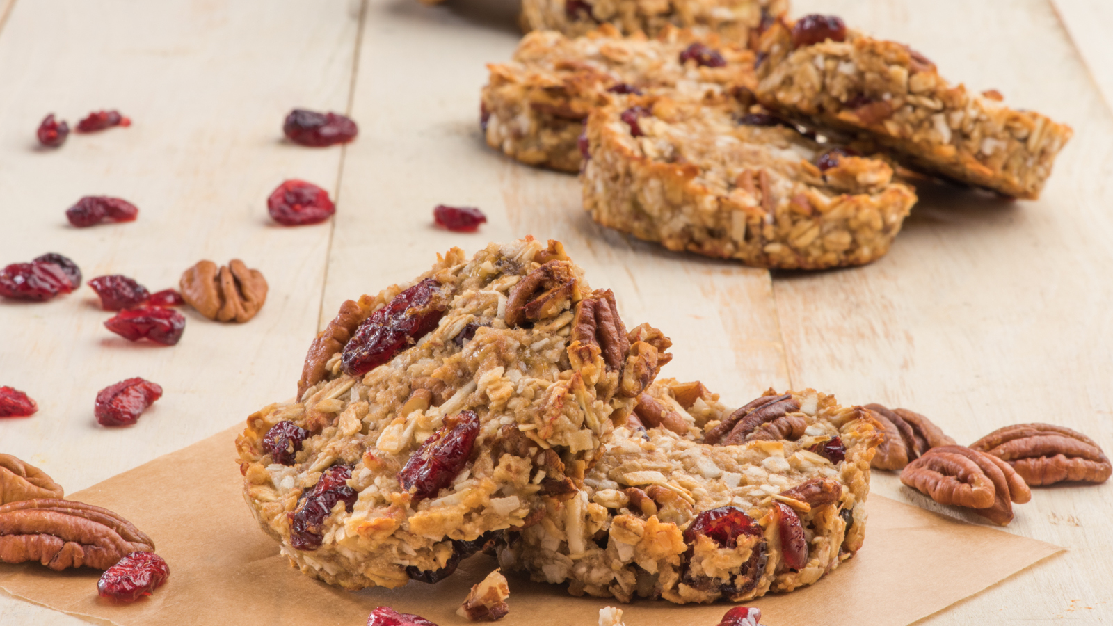 Gluten-Free Banana Coconut and Dried Cherry Breakfast Cookies-098