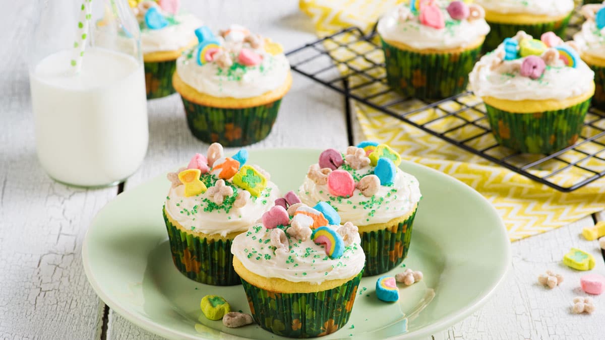 Lucky Charm Cupcakes