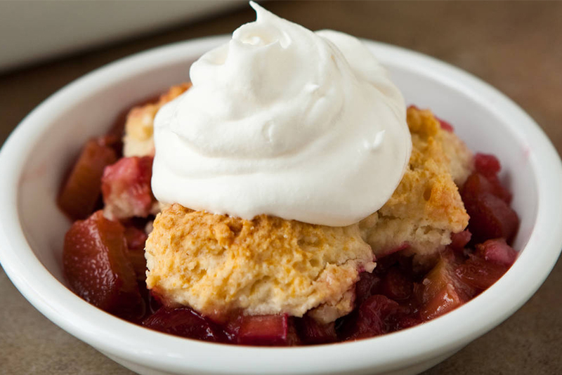 Rhubarb Cobbler