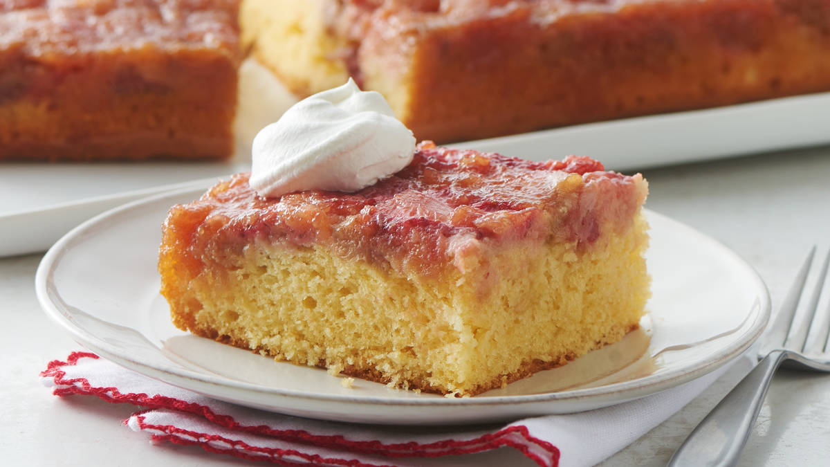 Strawberry-Rhubarb Upside-Down Cake_16x9