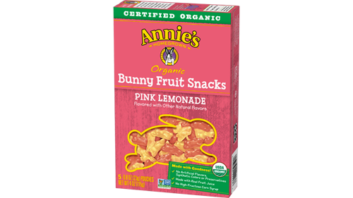 Organic Pink Lemonade Bunny Fruit Snacks