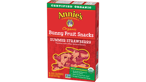 Organic Summer Strawberry Bunny Fruit Snacks