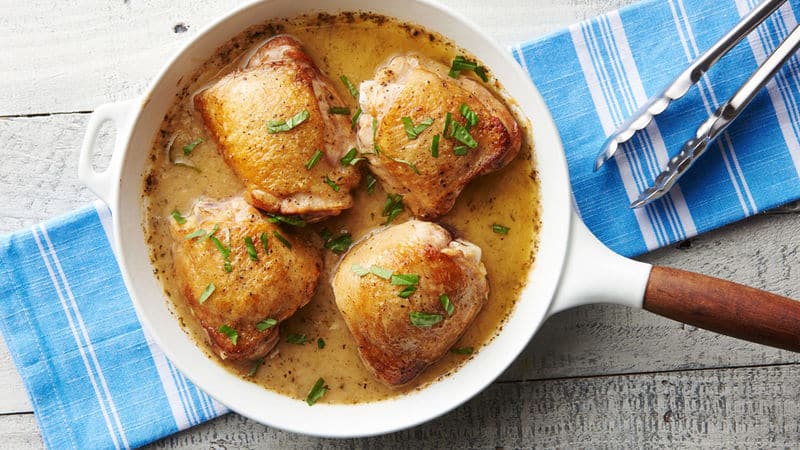 lemon-basil-butter-chicken-skillet