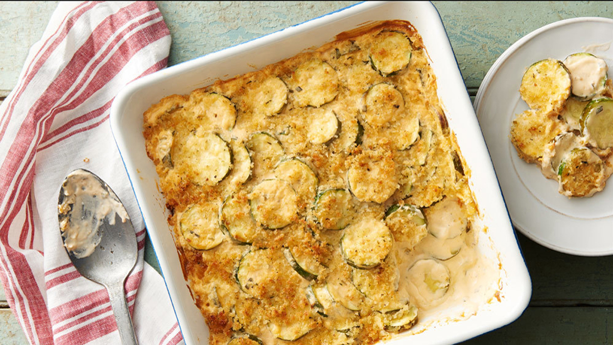 5-Ingredient Cheesy Zucchini Bake