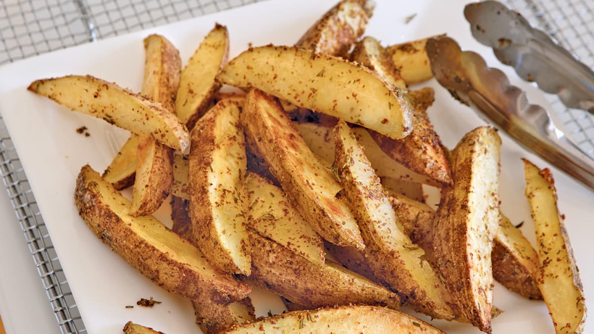 Recette de Quartiers de pomme de terre au four (sans gluten