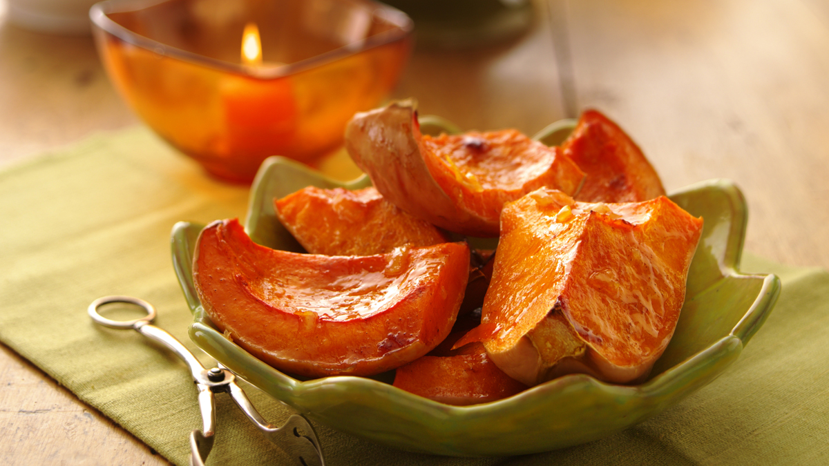 Courge musquée glacée au beurre et à l'orange 