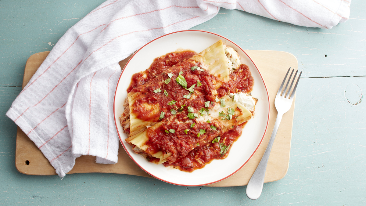 Manicotti au poulet Olé