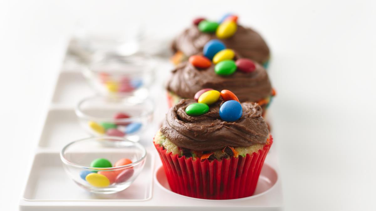 Confetti Candy Cupcakes