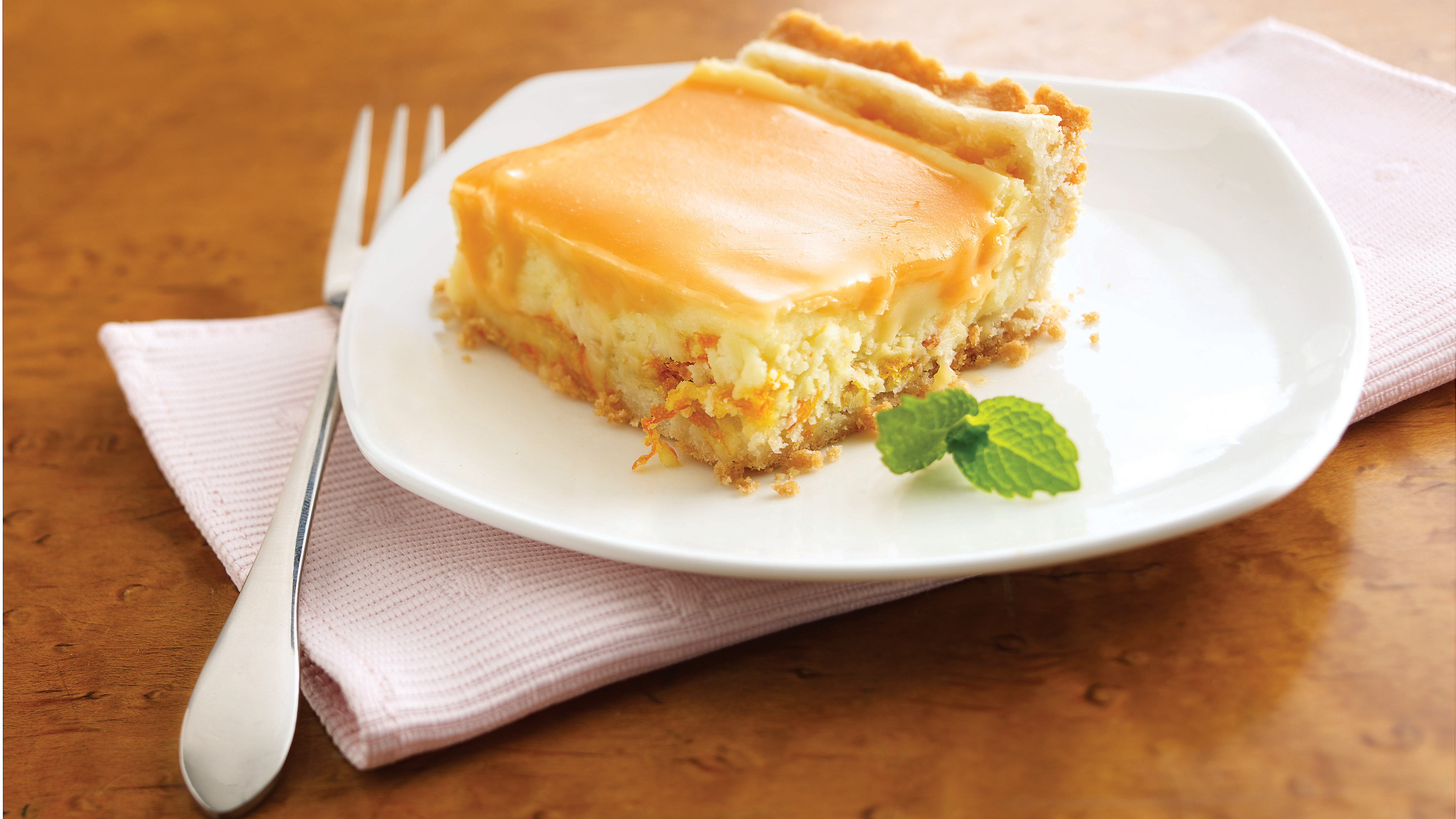 Creamy Frozen Orange Squares