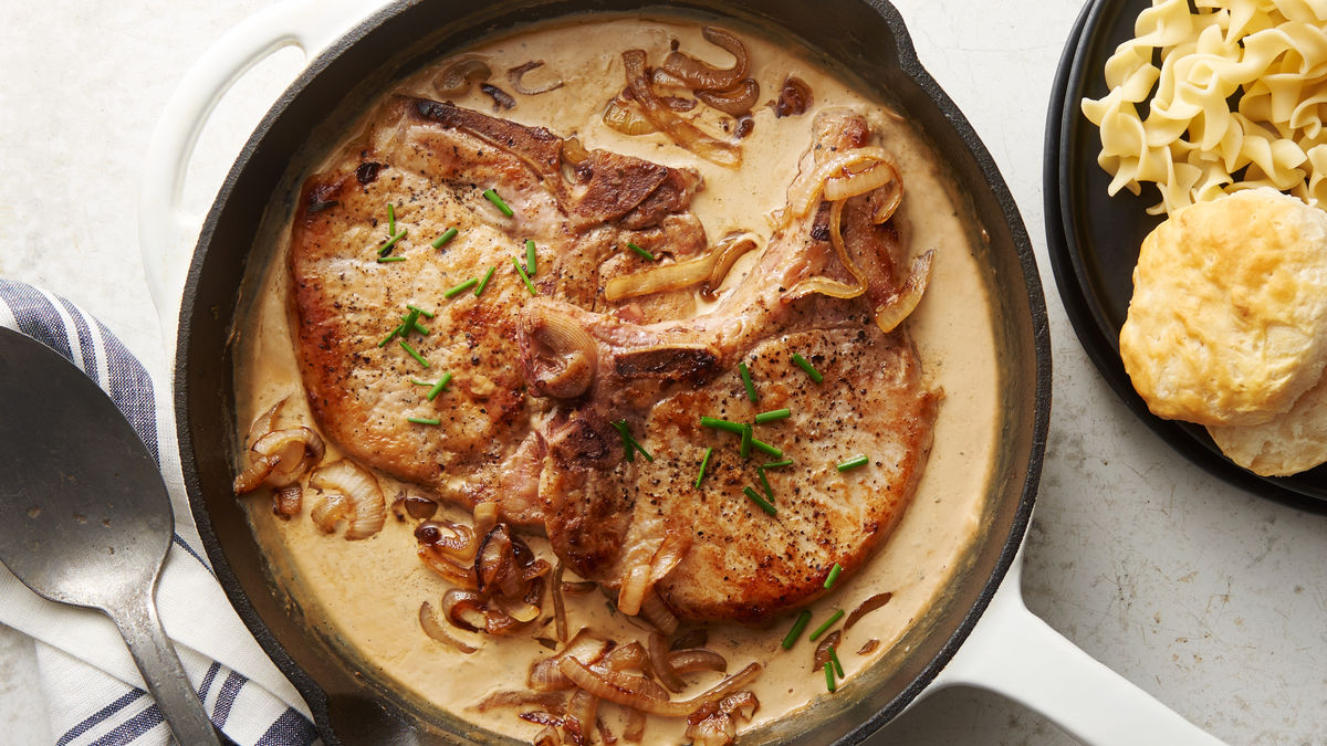 Creamy Smothered Ranch Pork Chops for Two_16x9