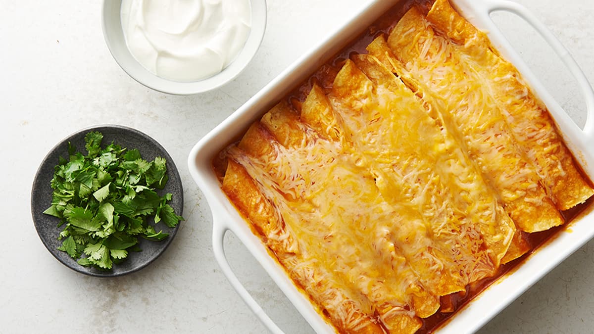 Easy Microwave Chicken Enchiladas