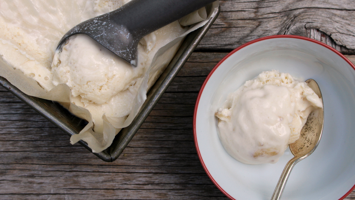 Frozen Banana Yogurt Sherbet