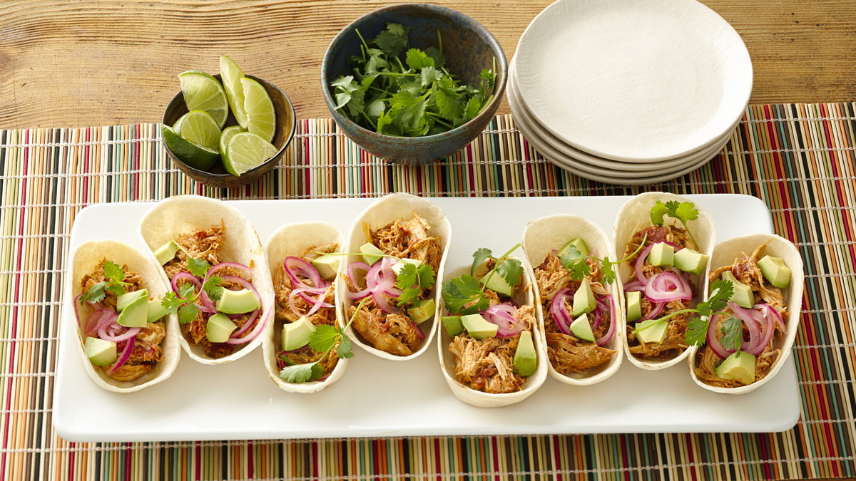 Green Chile Creamy Chicken Taco Bowls