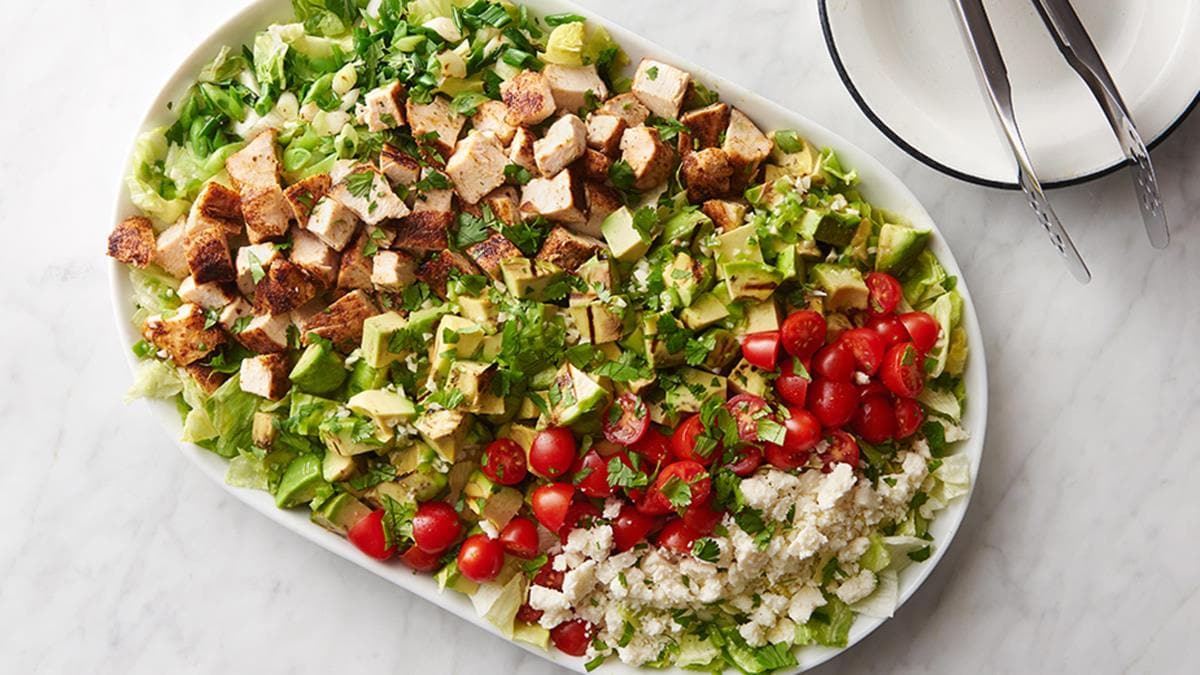 Grilled Chicken Guacamole Chopped Salad