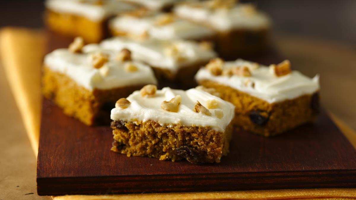 Harvest Pumpkin Spice Bars (Gluten Free)