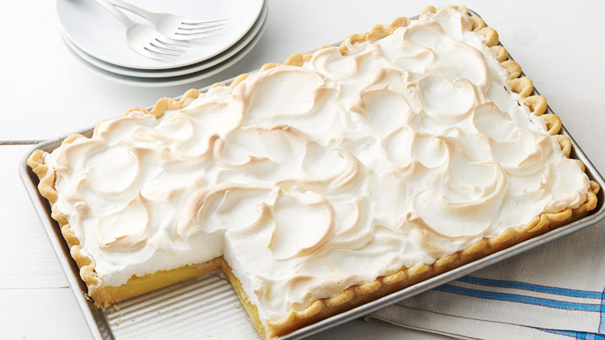 Lemon Meringue Slab Pie