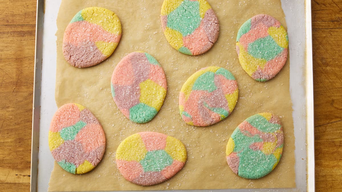 Marbled Easter Egg Sugar Cookie Cutouts