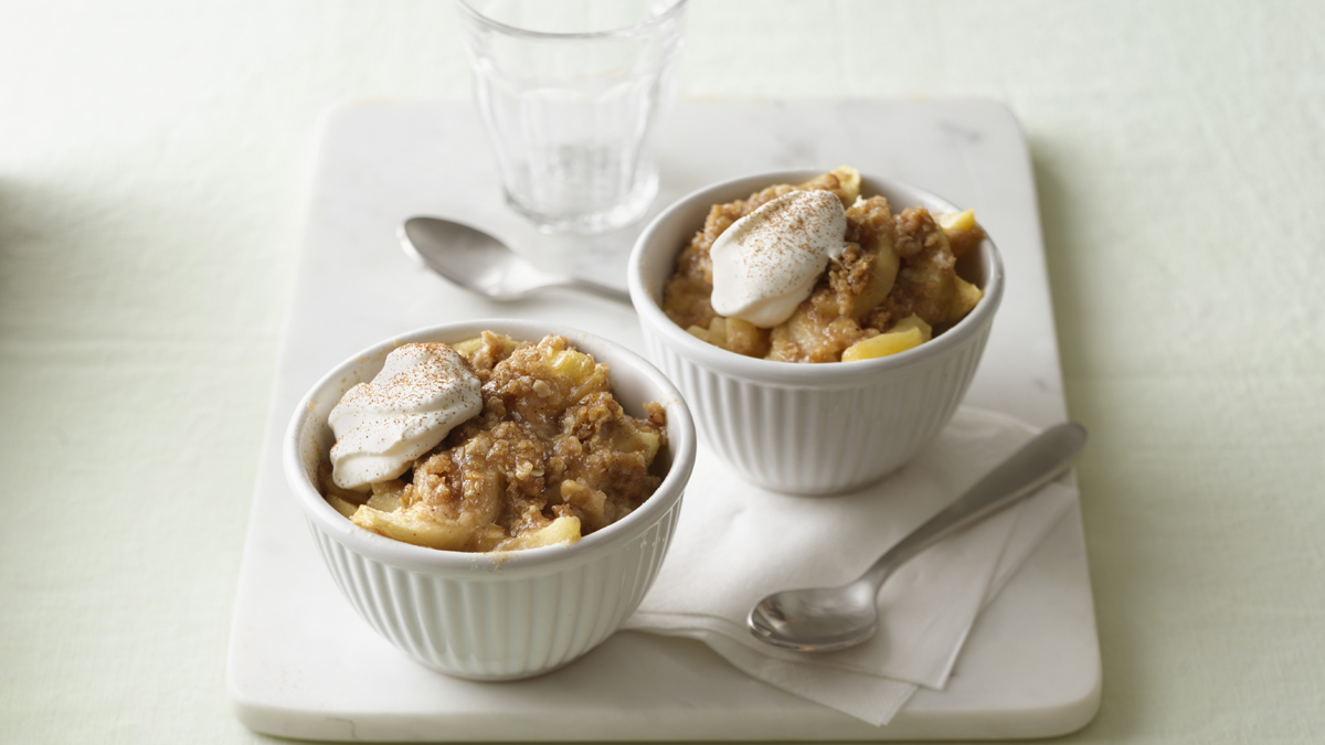 Microwave Apple Crisp