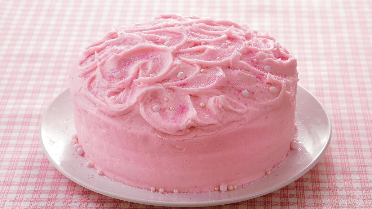 Pink Champagne Layer Cake 