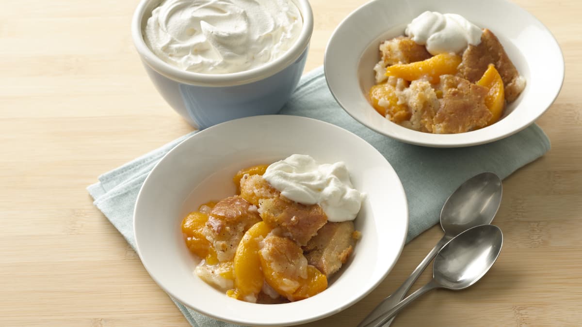 Quick Peach Cobbler