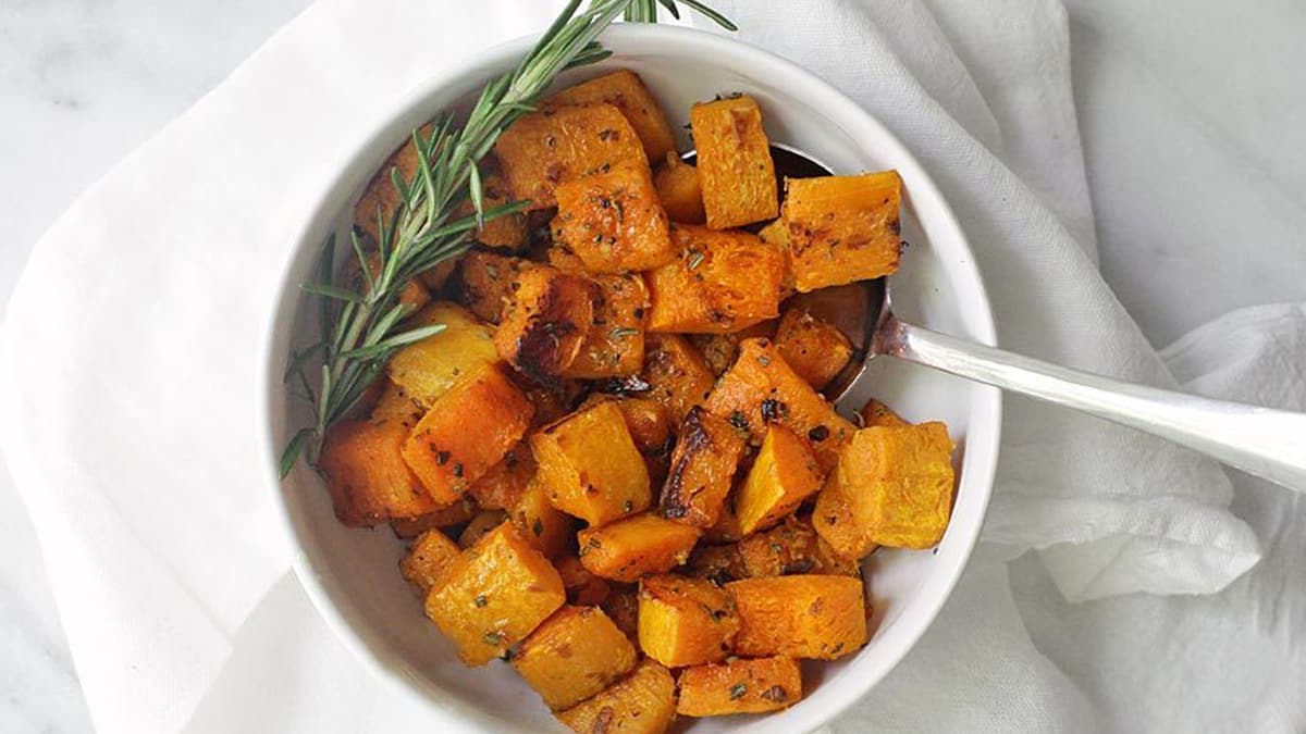 Roasted Butternut Squash with Rosemary