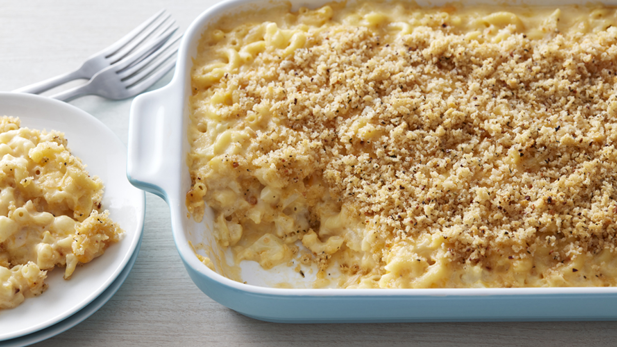 Macaronis au fromage allégés au chou-fleur 