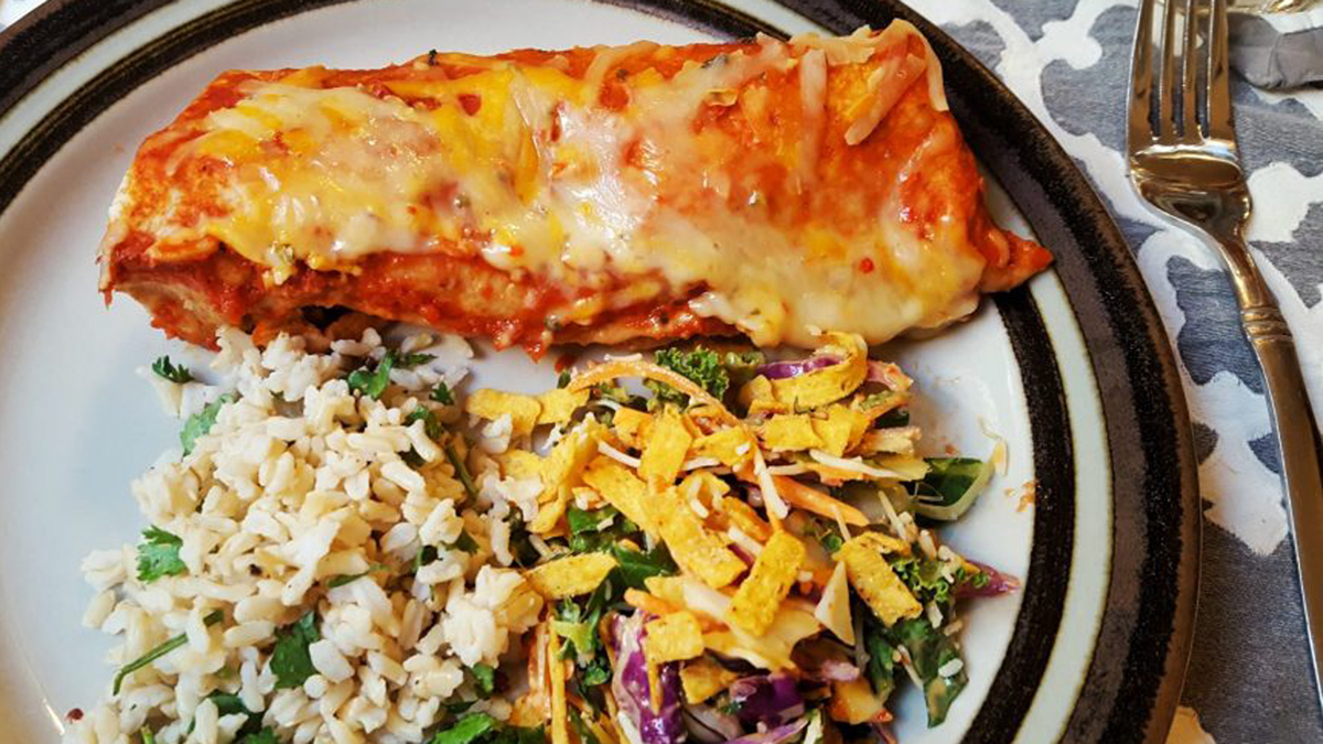 Skinny Chicken Enchiladas