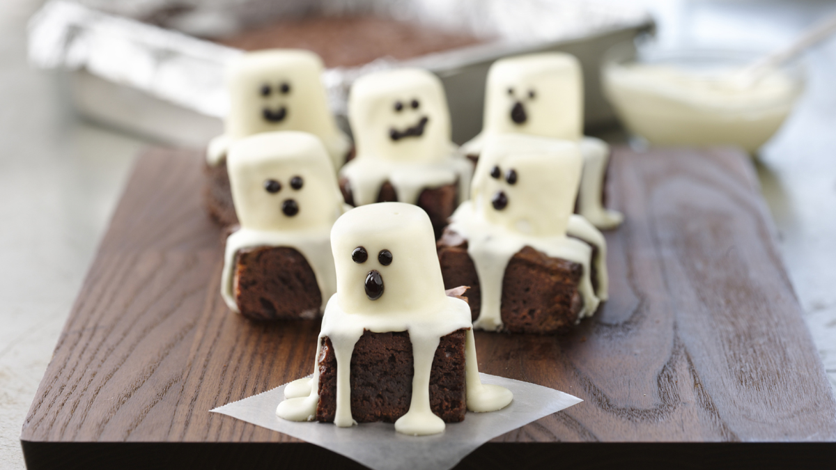 Spooky Boo Brownies