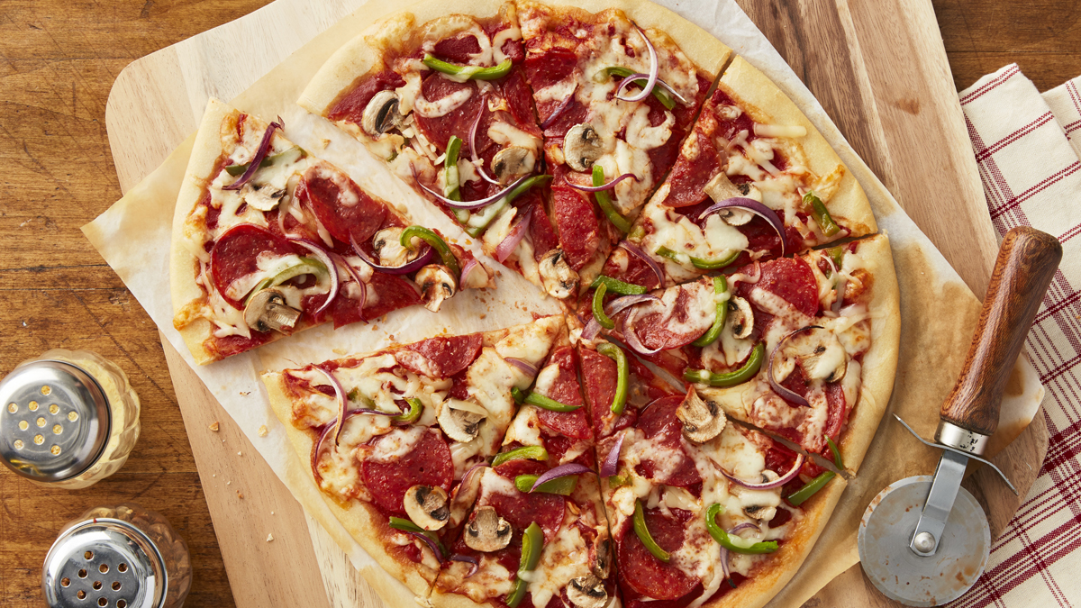 Pizza aux légumes suprême