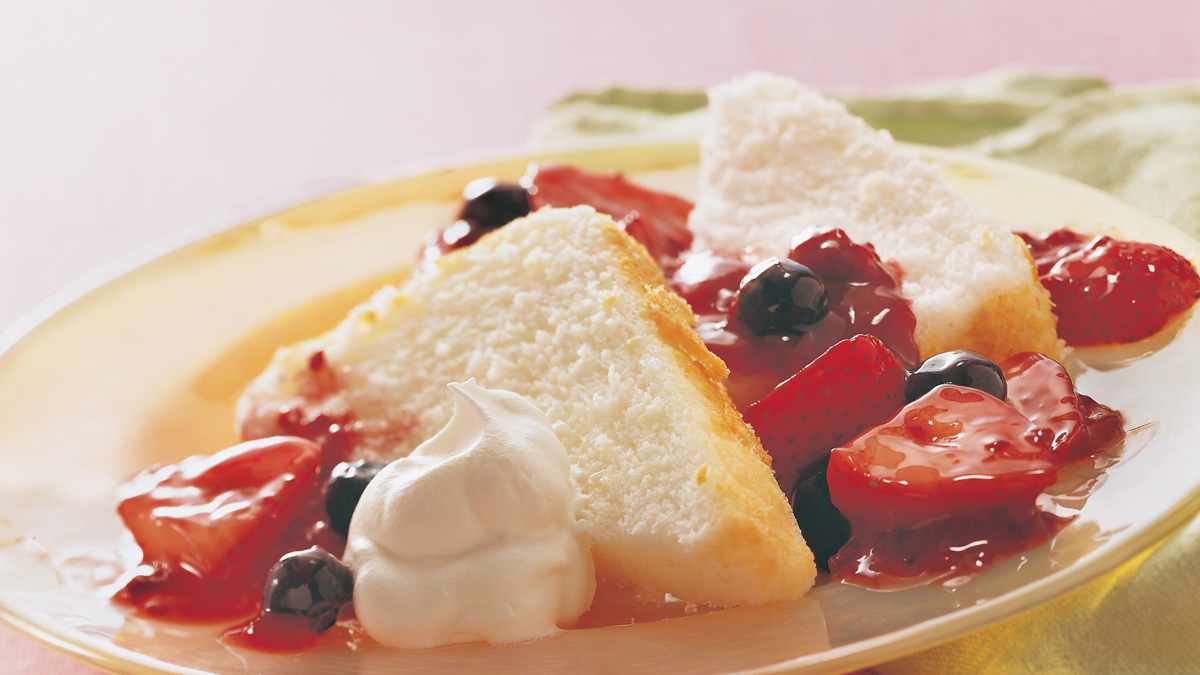 Triple Berry Angel Shortcakes