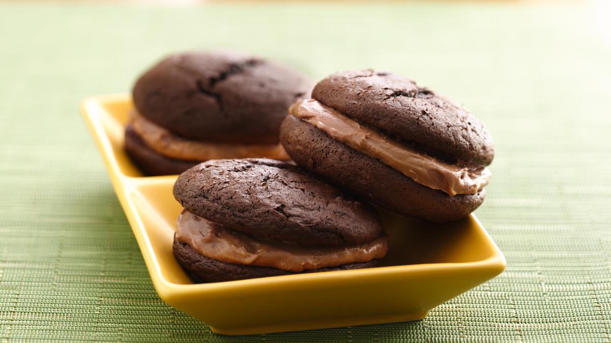 Gâteaux-sandwichs à la bière, triple chocolat 