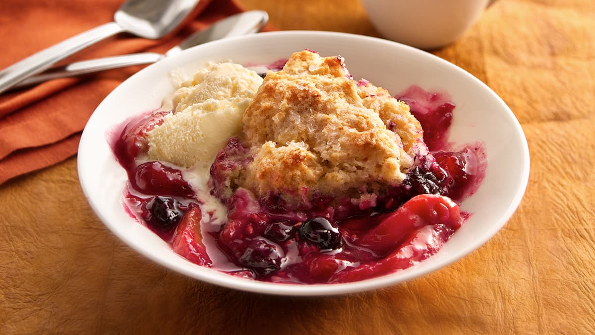 Berry-Peach Cobbler