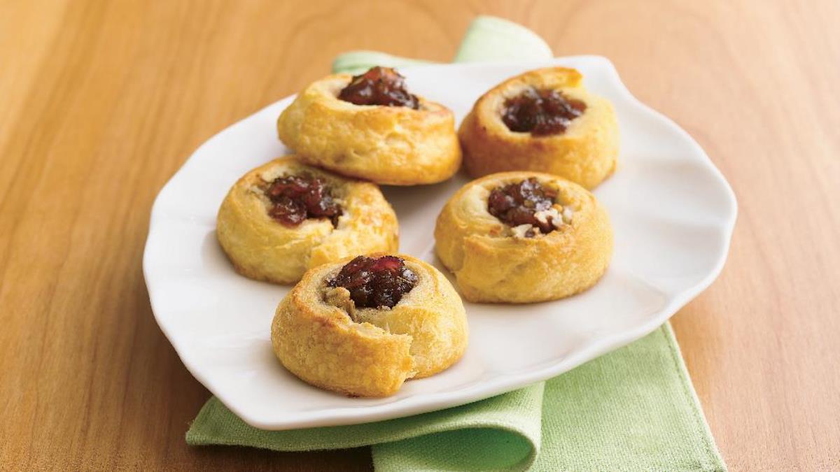 Blue Cheese and Red Onion Jam Thumbprints