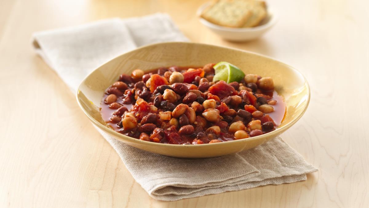 Chipotle Four-Bean Chili with Lime