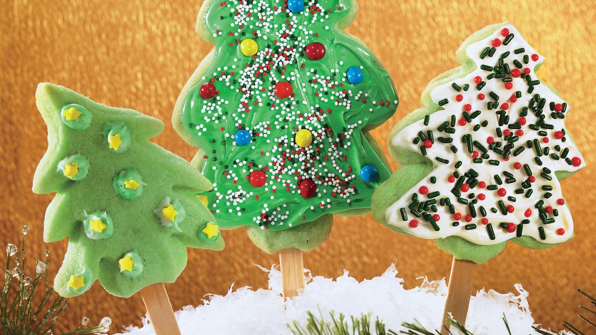 Biscuits de Noël sur bâtonnets