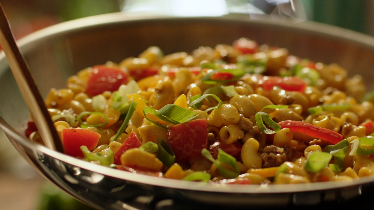 Pâtes aux légumes du jardin