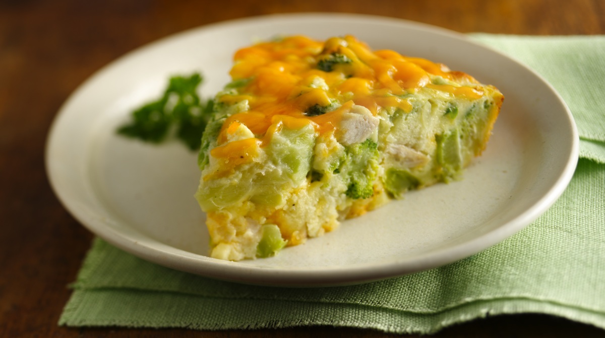 Gluten Free Impossibly Easy Chicken and Broccoli Pie