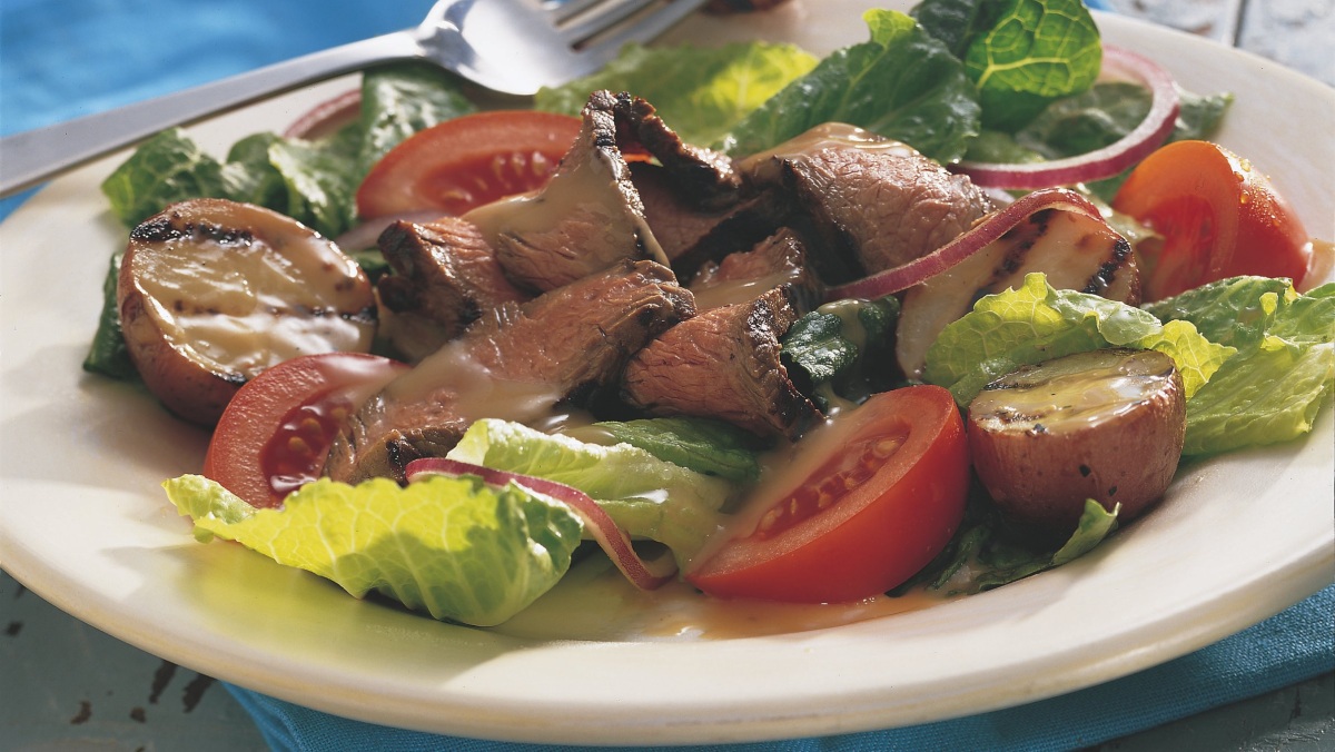 Grilled Steak and Potato Salad