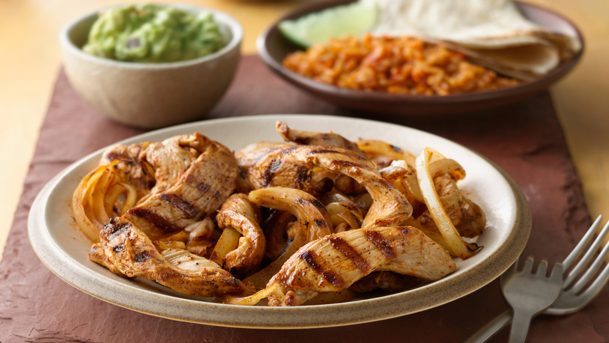 Sauté de poulet grillé style fajitas