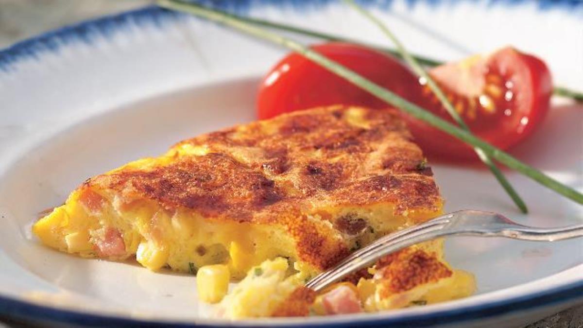 Frittata au jambon et au maïs (sans gluten)