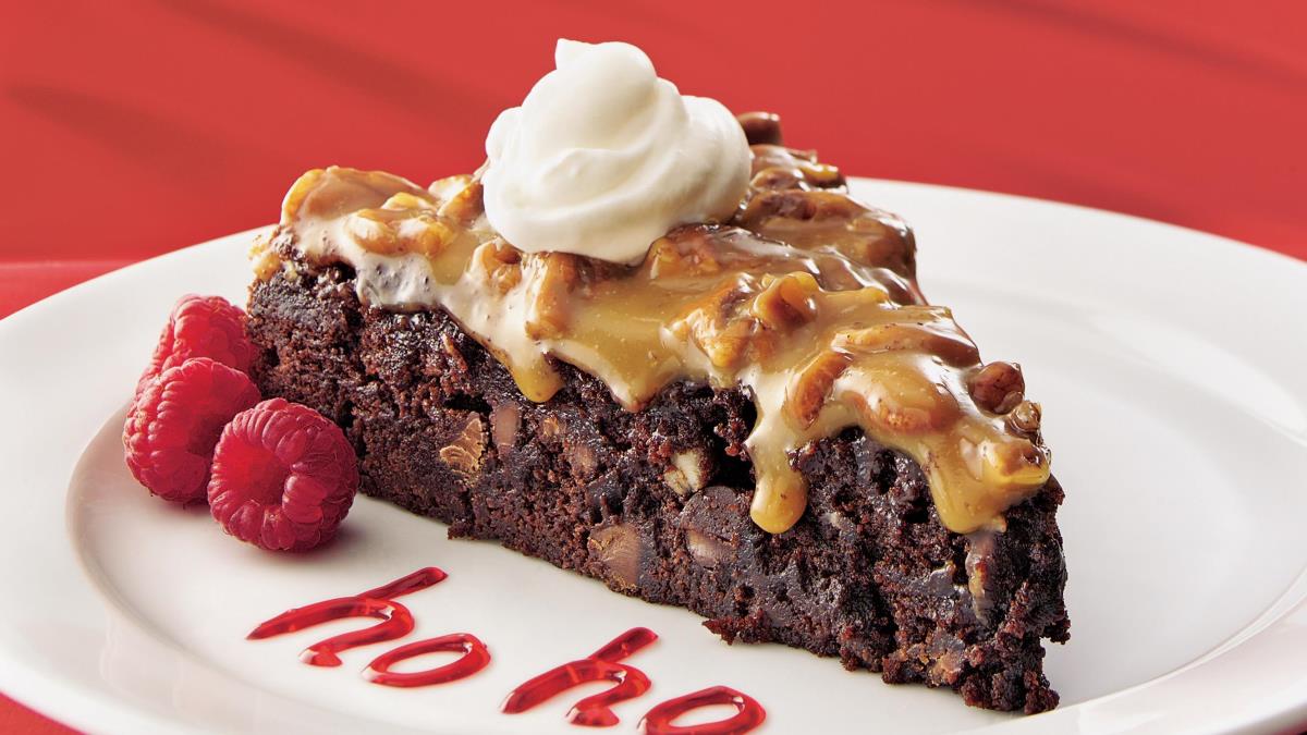 Brownies des fêtes au caramel