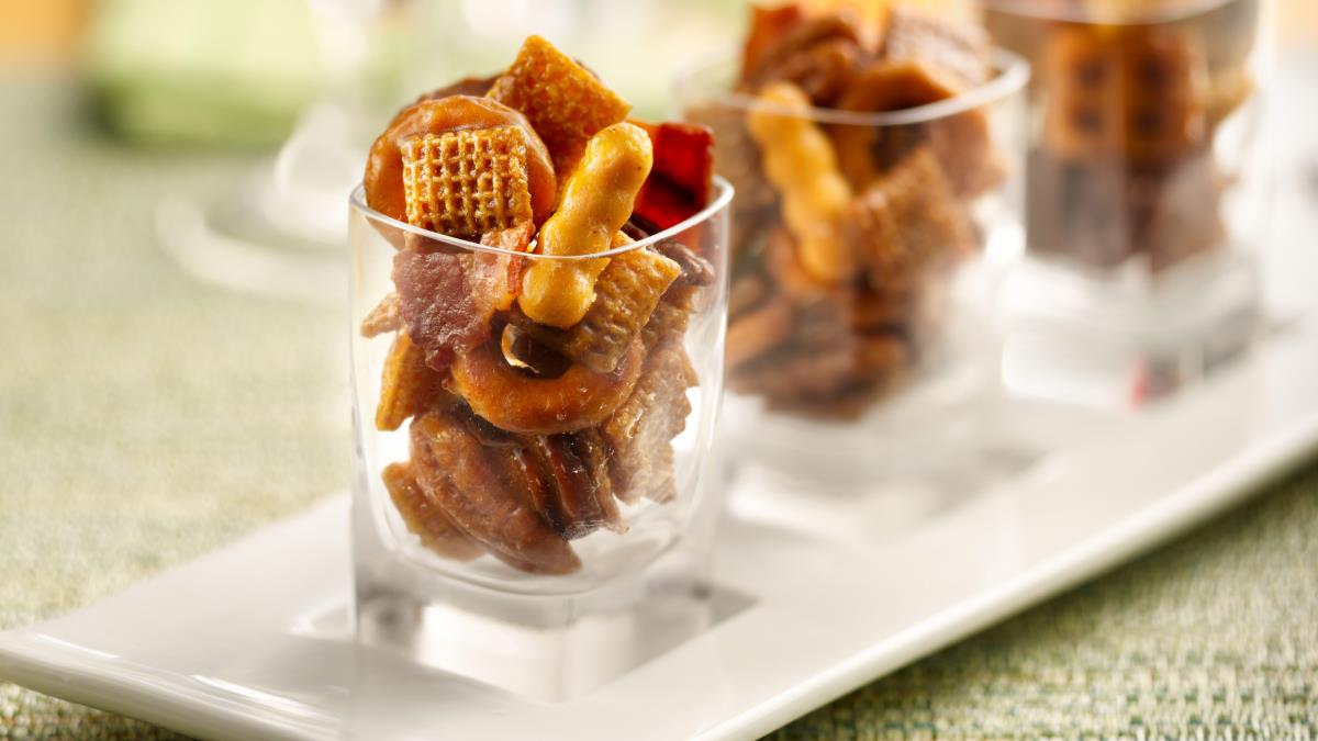 Kentucky Bourbon Bacon Chex Mix*