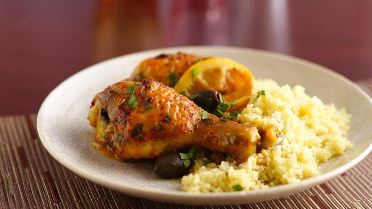 Moroccan Chicken with Olives 