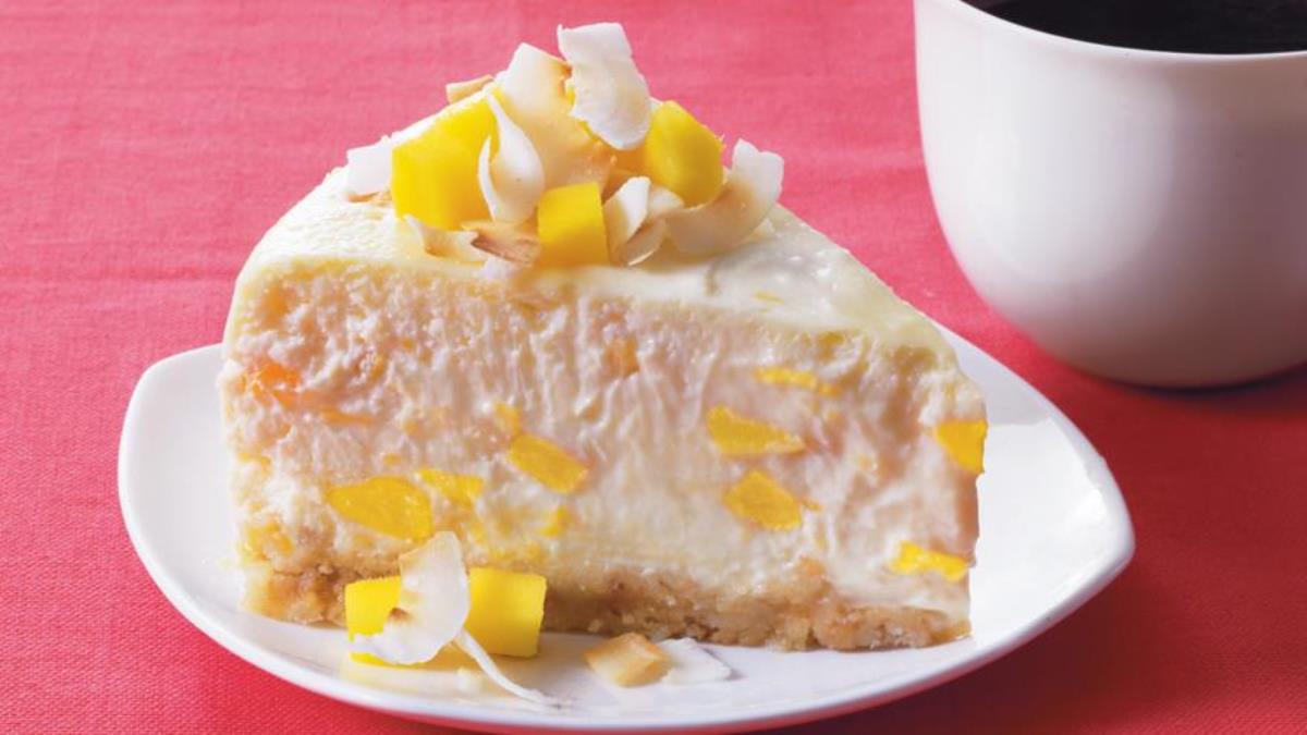 Mango Coconut Cheesecake