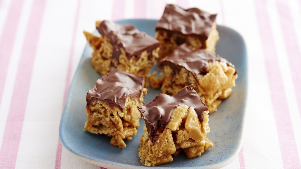 Barres au miel et au beurre d'arachide sans cuisson (sans gluten)