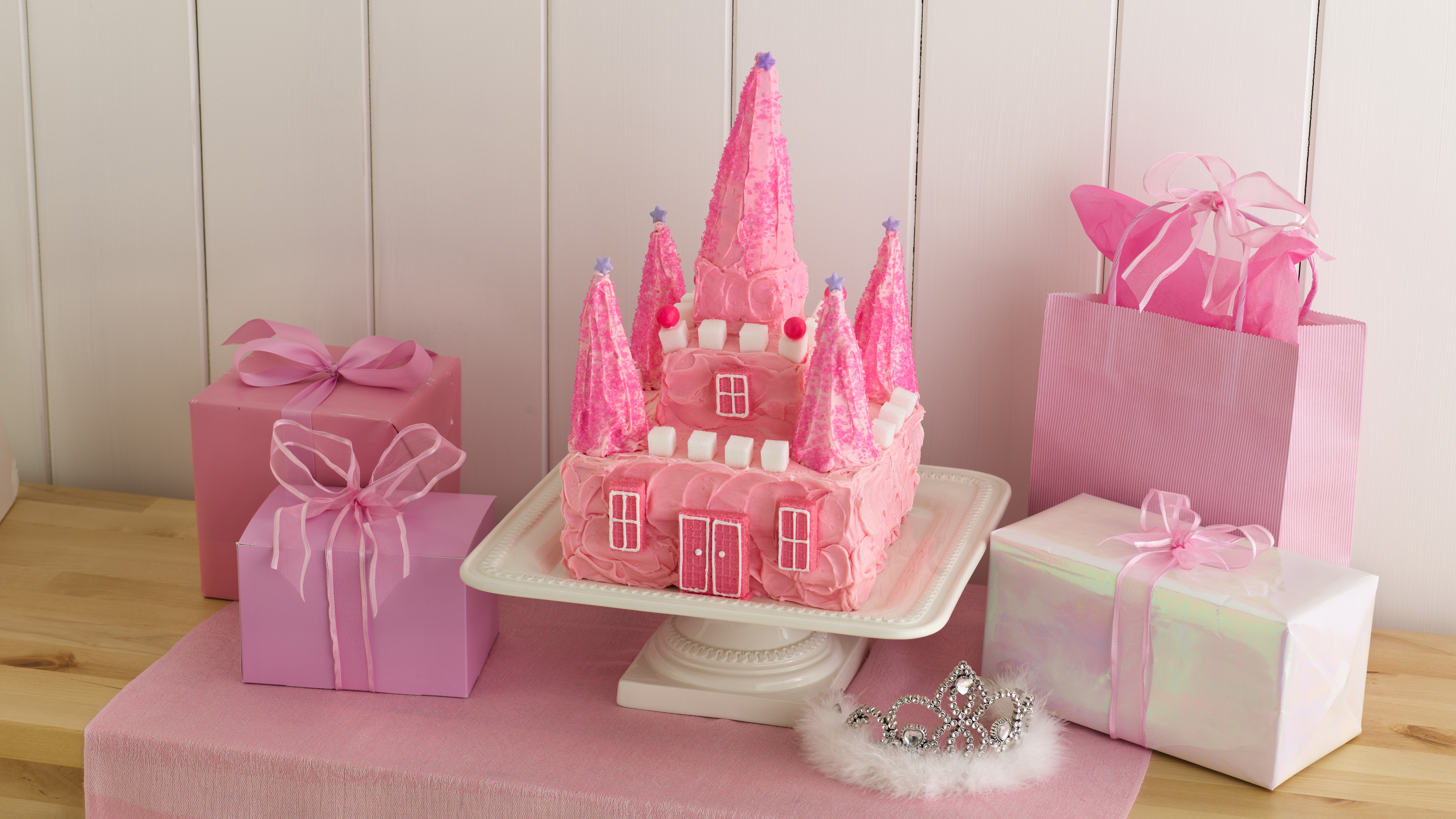 Pink Castle Cake