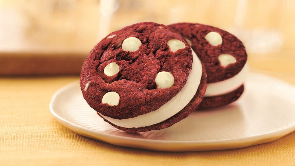 Red Velvet Sandwich Cookies