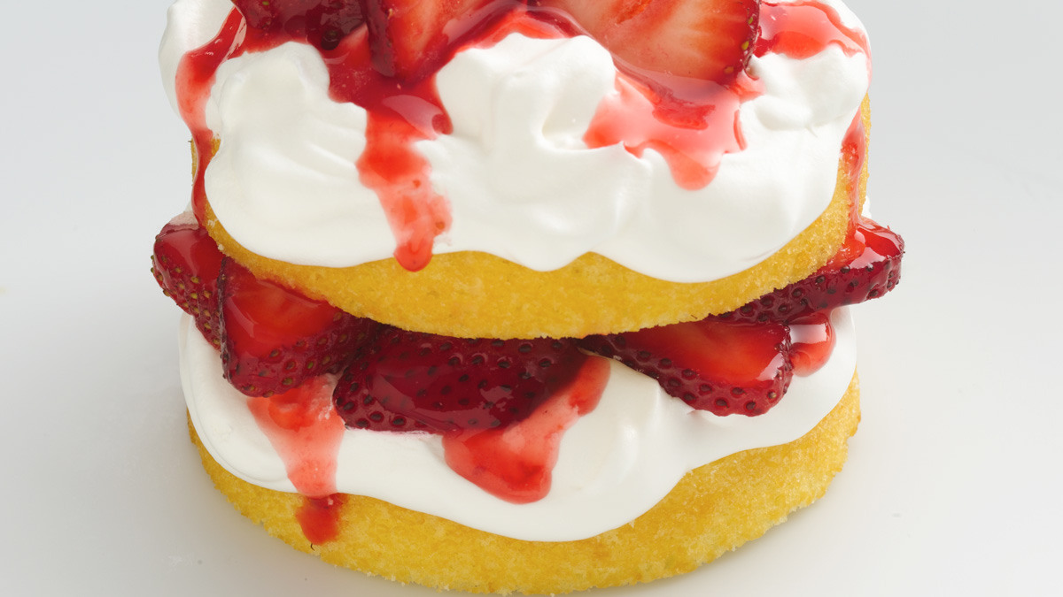 Gâteau sablé aux fraises classique